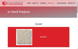 Columbia Floor Source website