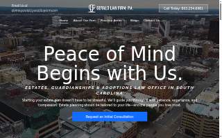 Gerald Law Firm PA of West Columbia website