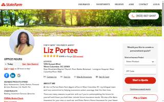 Liz Portee - State Farm Insurance Agent website