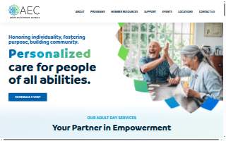 Adult Enrichment Centers website