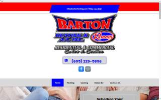 Barton Heating & Air Conditioning website
