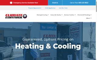 Climate Control website