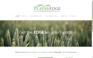 Plains Edge Chiropractic website