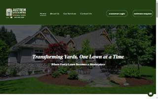 Austreim Landscaping website