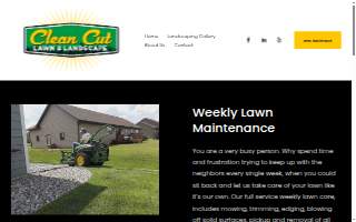 Clean Cut Lawn and Landscape website