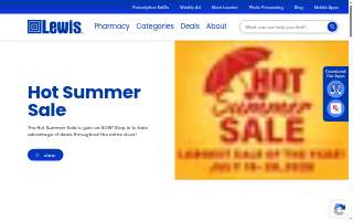 Lewis Drug website