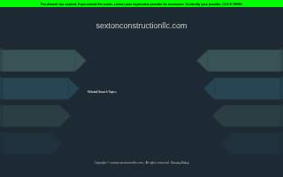 Sexton Construction website