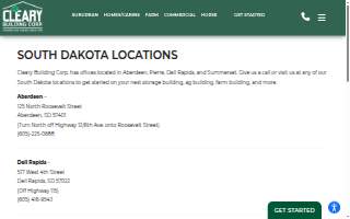 Cleary Building Corp. of Pierre website