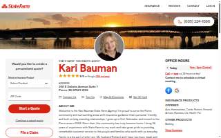 Kari Bauman - State Farm Insurance Agent website