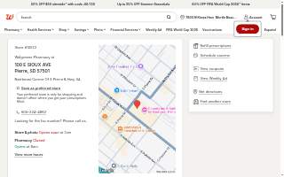 Walgreens website