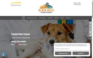 Black Hills Animal Hospital website