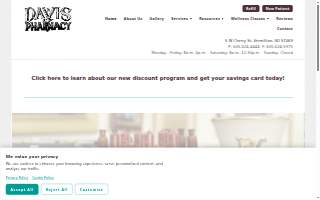 Davis Pharmacy website
