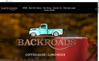 Backroads Coffeehouse & Lunchboxx website
