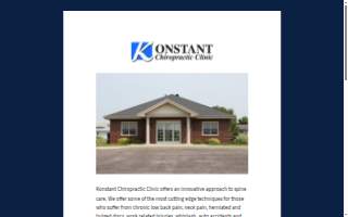 Konstant Chiropractic Clinic website