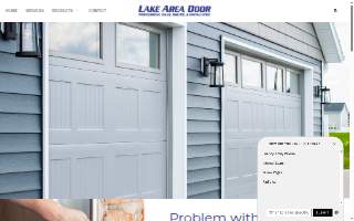 Lake Area Door website