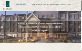 Venerts Hotel Management website
