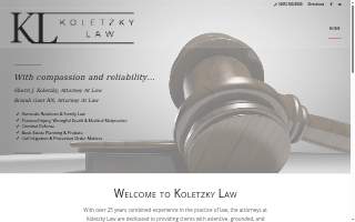 Koletzky Law Office website