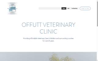 Offutt Veterinary Clinic website