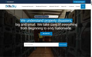 BluSky Restoration Contractors of Bartlett website