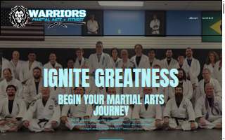 WARRIORS Martial Arts & Fitness of Bartlett website