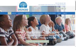 Dream Big Pediatric Therapies website