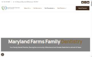 Maryland Farms Family Dentistry website