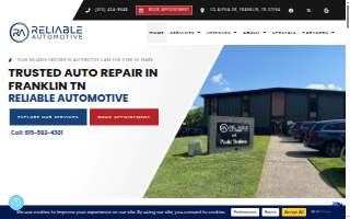 Reliable Automotive - Auto Repair Franklin TN website