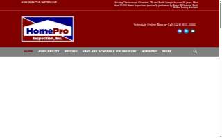 HomePro Inspection Inc of Chattanooga website