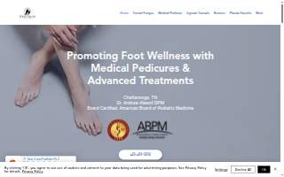 New Tread Podiatry PLLC of Chattanooga website