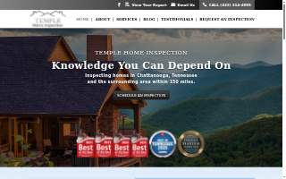 Temple Home Inspection of Chattanooga website