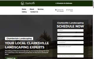 Chamberlain Landscaping LLC website