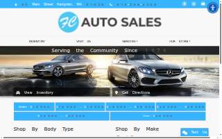 Fort Campbell Auto Sales website