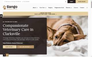 Sango Veterinary Hospital website