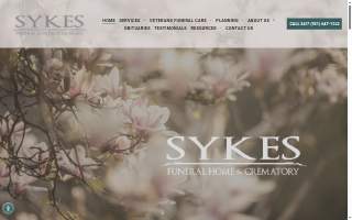 Sykes Funeral Home & Crematory website
