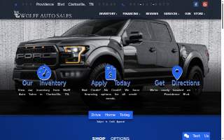 Wolff Auto Sales website