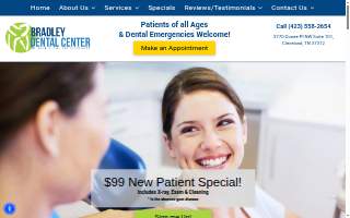 Bradley Dental Center website