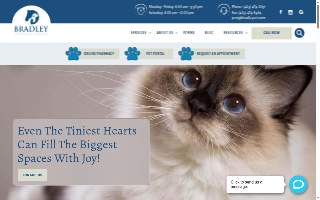 Bradley Veterinary Hospital website