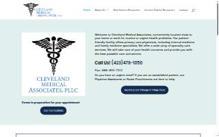 Cleveland Medical Associates website