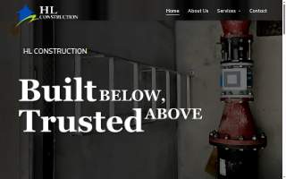 H L Construction website