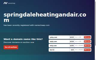 Springdale Heating & Air website