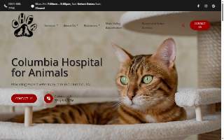 Columbia Hospital For Animals website