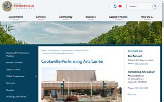 Cookeville Performing Arts Center website