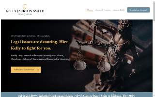 Kelly Jackson Smith Attorney at Law website