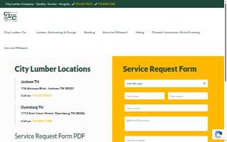 City Lumber Co. Dyersburg website