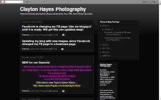 Clayton Hayes Photography website