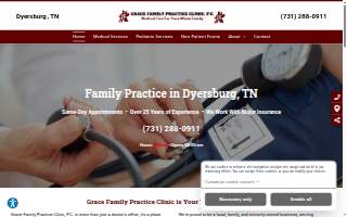 Grace Family Practice Clinic, P.C. website