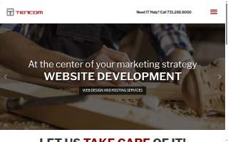 Tencom Services website