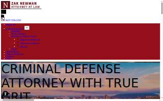 Zak Newman Attorney at Law website