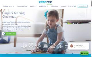 Zerorez Carpet Cleaning Louisville website