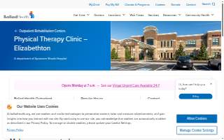Ballad Health Outpatient Rehabilitation website